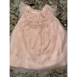 Girls Next Peach color swirl dress size 6/9 Months Lined Dress Up Twirl 3318